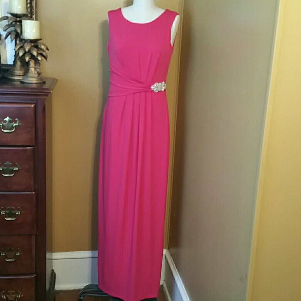 Ellen Tracy Jersey Cowl Dress
